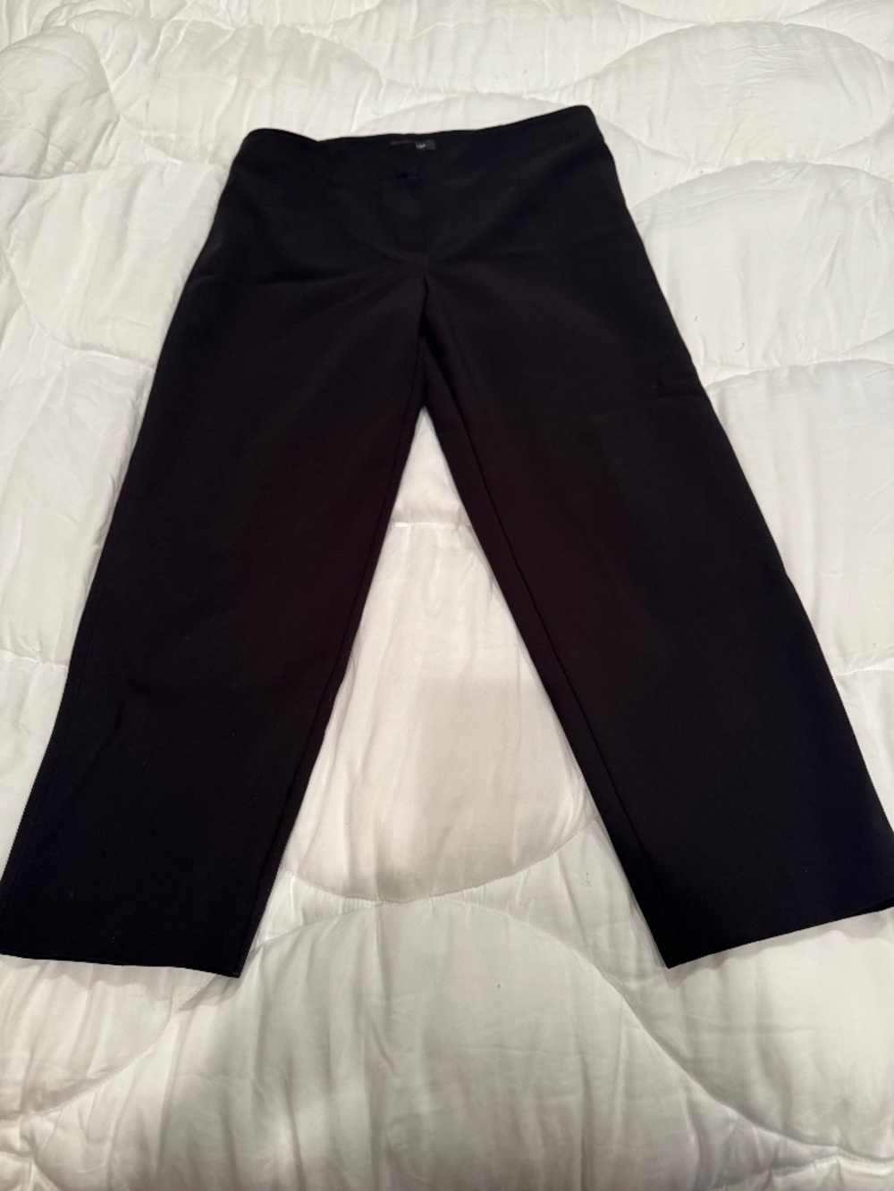 Ann Taylor Black Lana Ankle-Length Slacks, size 12.